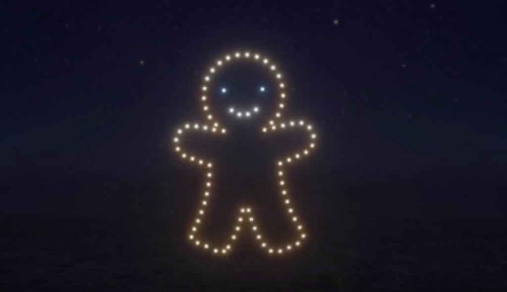 Holidays on Water in Wilmington - Gingerbread Lights in Sky